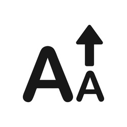 Font larger icon