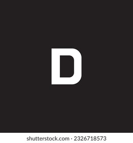 Font letter logo design with background.