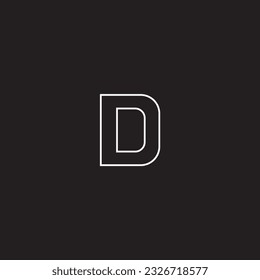 Diseño del logotipo de letra de letra con fondo.