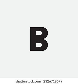 Font letter logo design with background.