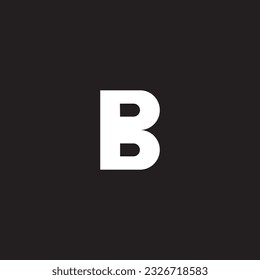Font letter logo design with background.