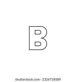 Font letter logo design with background.