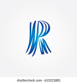 font letter R icon to logo company