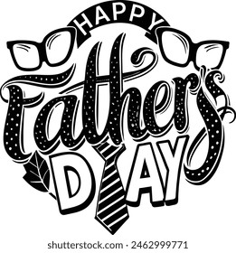 font lettering fathers day design