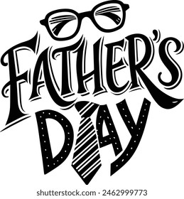 font lettering fathers day design