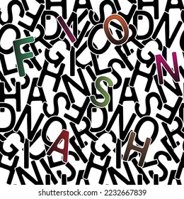 letra Letras patrón de slogan textura de fondo impresión de textura