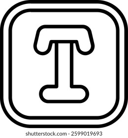 Font Line vector Icon Design