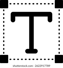 Schriftlinie, Vektordesign des Symbols