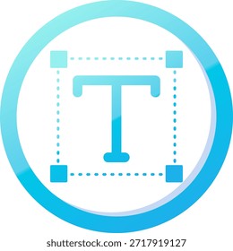 Schriftlinie, Vektordesign des Symbols