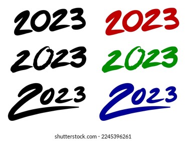 font of logo 2023 03 vector for card, illustration, decoration