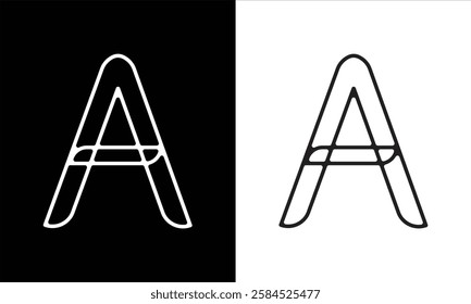 A font , A logo , alplabet