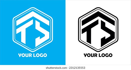 Das Schriftlogo-Design (FTS) kann für Bekleidungsmarken oder Unternehmen verwendet werden
