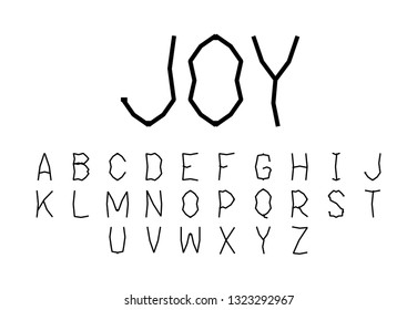 Font logo. Modern design vector font for title, header, lettering. Corporate Vector abc technology typeface. Letters line art style