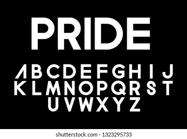 Font logo. Modern design vector font for title, header, lettering. Corporate Vector abc technology typeface. Letters line art style