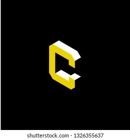 Font logo. Modern design vector font for title, header, lettering. Corporate Vector abc technology typeface. Letters line art style