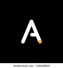 Font logo. Modern design vector font for title, header, lettering. Corporate Vector abc technology typeface. Letters line art style