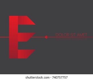 Font  logo template. Vector illustration