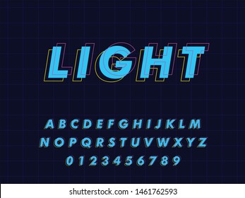 Font. Modern Font and Alphabet. Vector