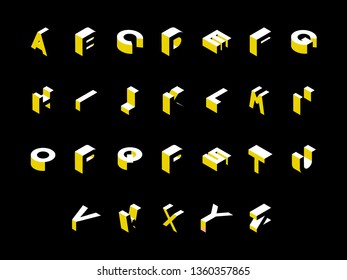 Font  Modern design vector font for title, header, lettering. Corporate Vector abc technology typeface.  