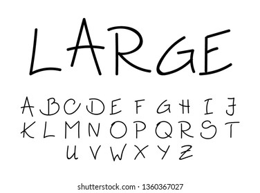 Font . Modern design vector font for title, header, lettering. Corporate Vector abc technology typeface. Letters line art style - Vector