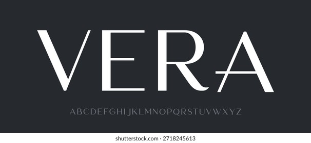 Modernes Typografiedesign. Vektor Alphabet elegante Luxus-Logo minimale Schrift digital.
