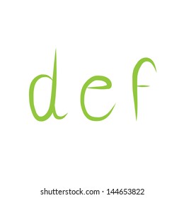 Font nature set for use