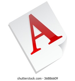 font A on file