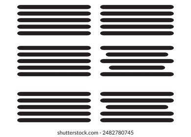 font paragraph left, right, center alignment vector button icon set.