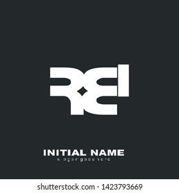 font r b square logo abstract vector design art