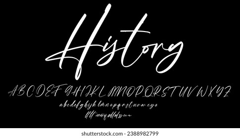 Font Script cool Calligraphy beautiful Font Type lettering handwritten