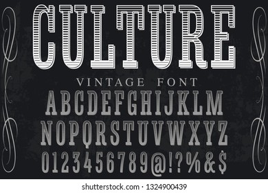 font script typeface named culture