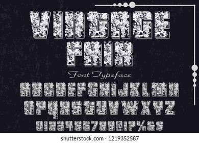 font script typeface vector named vintage fair