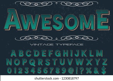 font script typeface vector named awesome