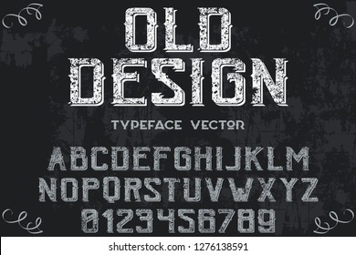 font script typeface vector named vintage old desgn