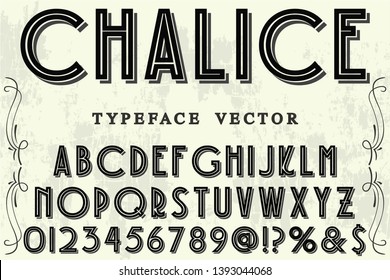 font script typeface vector named chalice