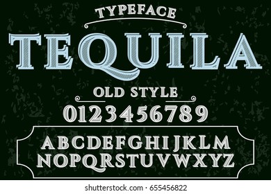 Font Script Typeface Vector Tequila