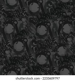 font seamless pattern on a grey background, vector illustration clip-art Black leather texture background, and Luxury Black Background For Text.