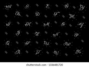 font set for logo, Poster, Invitation. vector illustration - Vector design