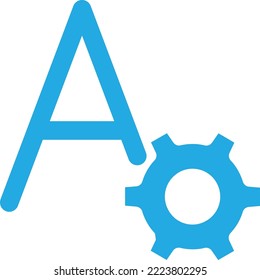 Font setting Vector Icon which is suitable for commercial work and easily modify or edit it
