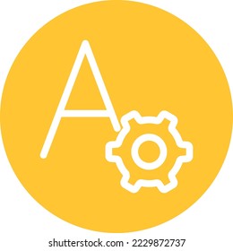 Font setting Vector Icon which is suitable for commercial work and easily modify or edit it
