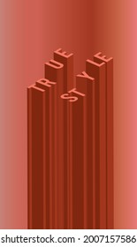 Font with a shadow effect image. True Style Quotes.