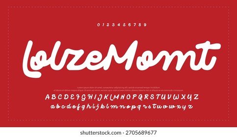 
Fuente de letras de script de firma 