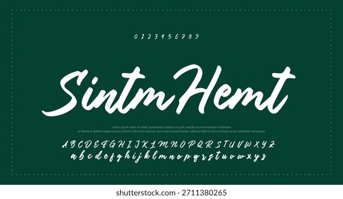 Font Signature script lettering font 