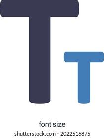 Font Size or Editing Tools Icon Concept