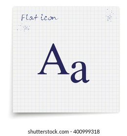 Font size icon.