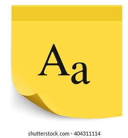 Font size icon.
