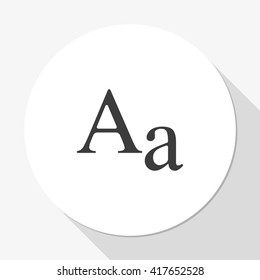 Font size icon.