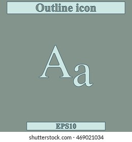 Font size icon.