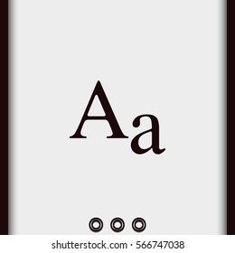 Font size icon.
