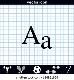 Font size icon.